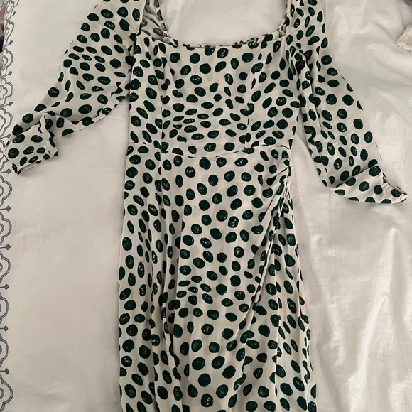 Reformation Hilda Midi Dress in Tapioca - Picture 6 of 7